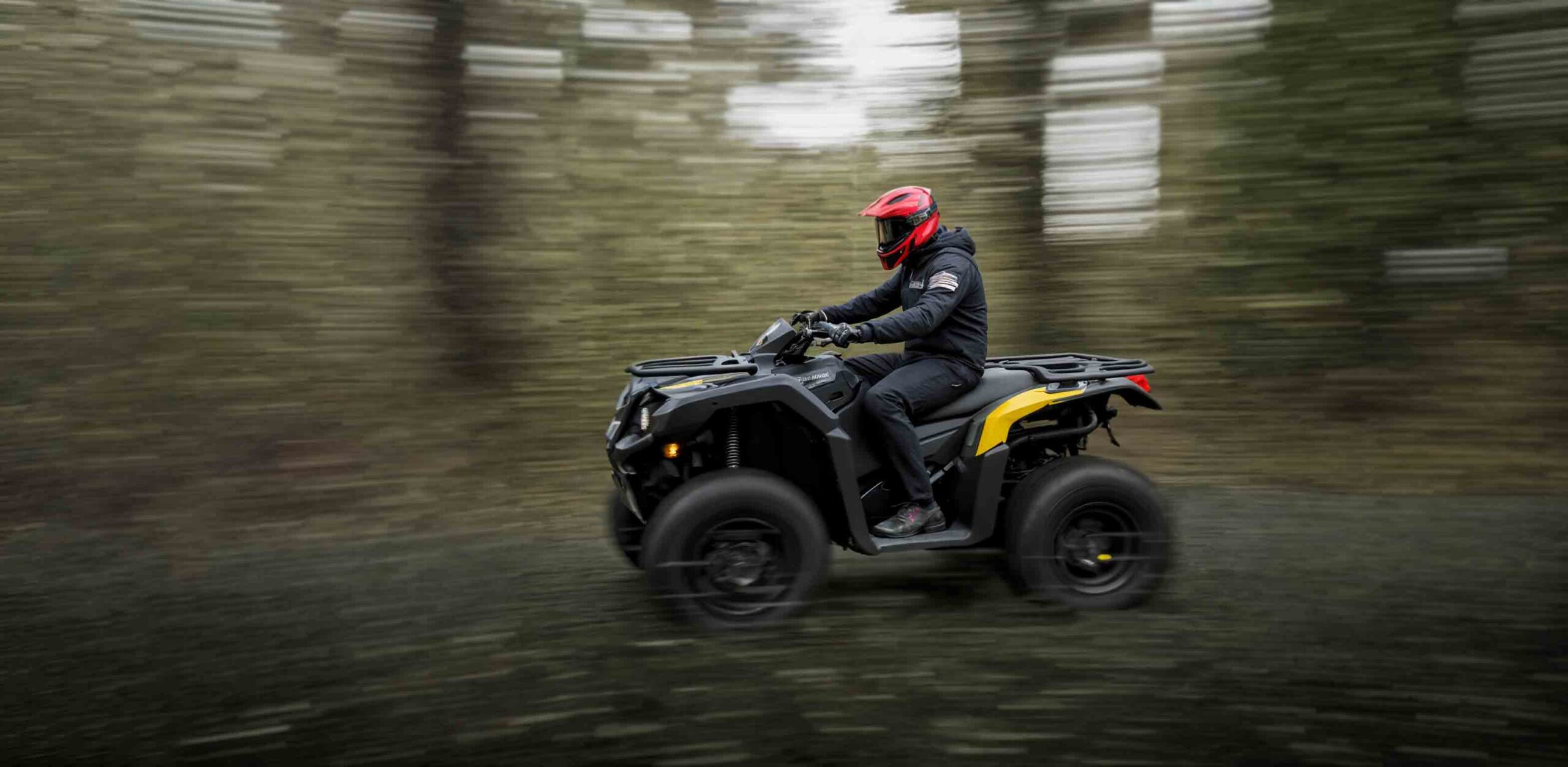 Person riding atv